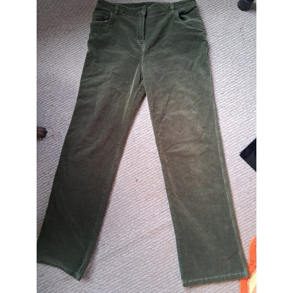 Vintage Woolrich Corduroy Pants Size 12 Women's Excellent Condition Moss Green